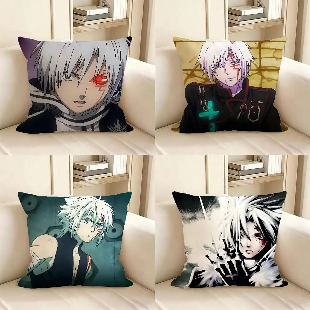 1pc Anime D.Gray-man Allen Walker Pillow Case Fashion Square Pillowcase Bedroom Sofa Room Ins Decoration Leisure
