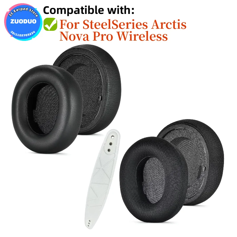 

Ear Pads For SteelSeries Arctis Nova Pro Wireless Headphones Headset Replacement Ear Pads Cups Earpad Memory Foam Cushions