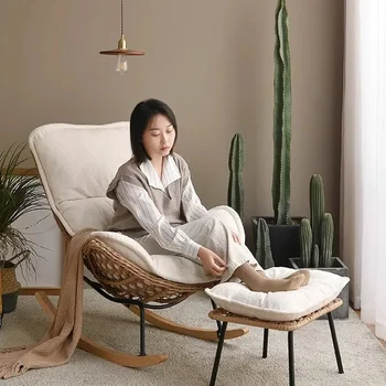 성인 라운지 싱글 명상 의자, 북유럽 흔들 의자, 침실 세면대, 모더노스 파라 살라 도서관 가구 