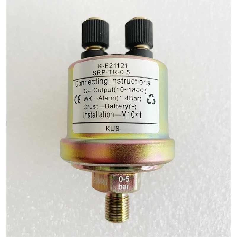 KUS Mechanische oliedruksensoren NPT1/8 M10X1 NPT1/4 draadstenders 0,8 bar 1,4 bar alarmweergave 6-24v met 10-184ohm signaal