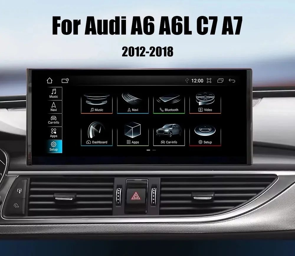 

Android Auto 10,25 "Android 14 GPS-навигация для AUDI A6 S6 A7 2012-2018 Автомобильный видеоплеер Радио Стерео экран Беспроводной Carplay