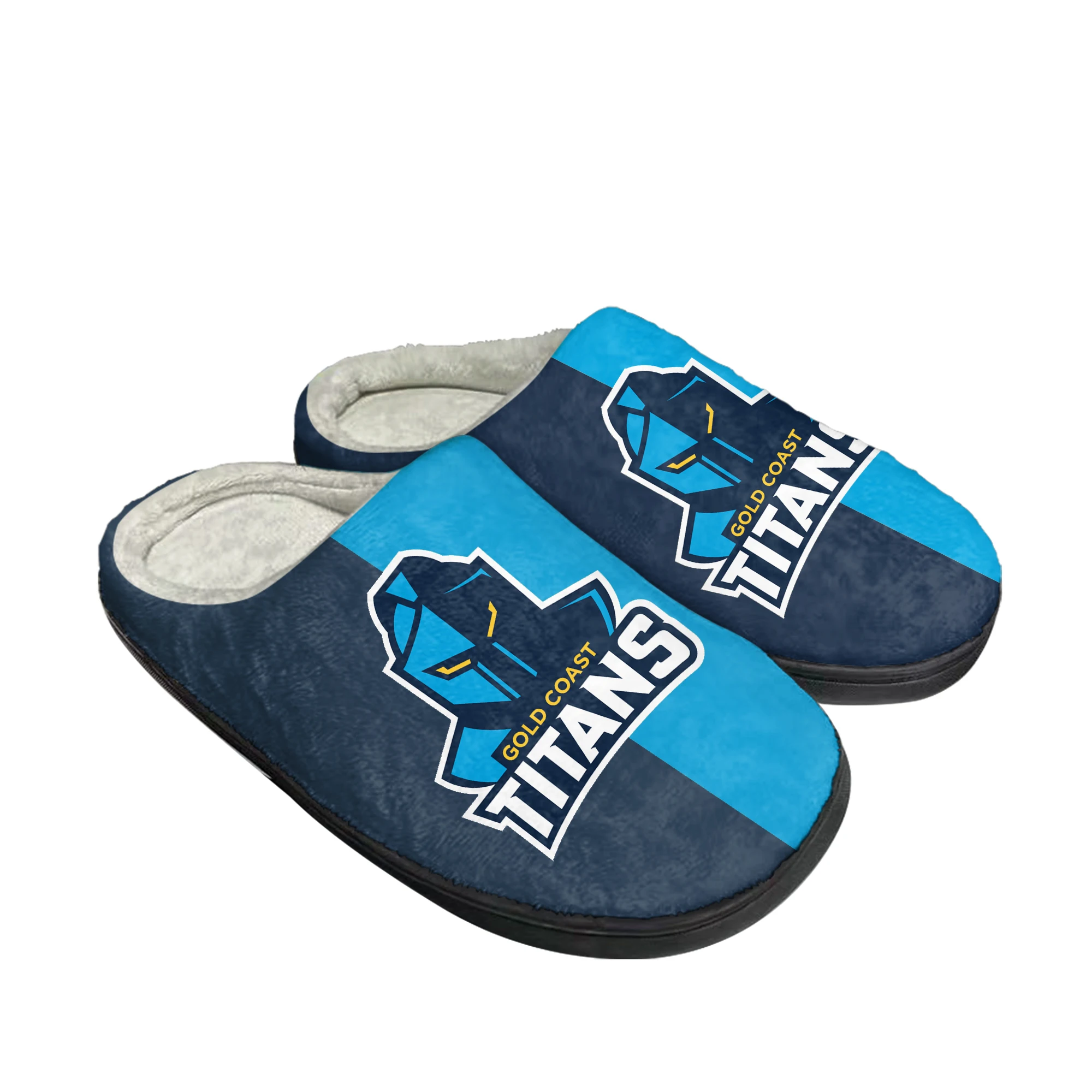 Gold Coast Titans  Australian Rugby Home Cotton Slippers Mens Womens Plush Bedroom Casual Keep Warm Shoes Thermal DIY Shoe