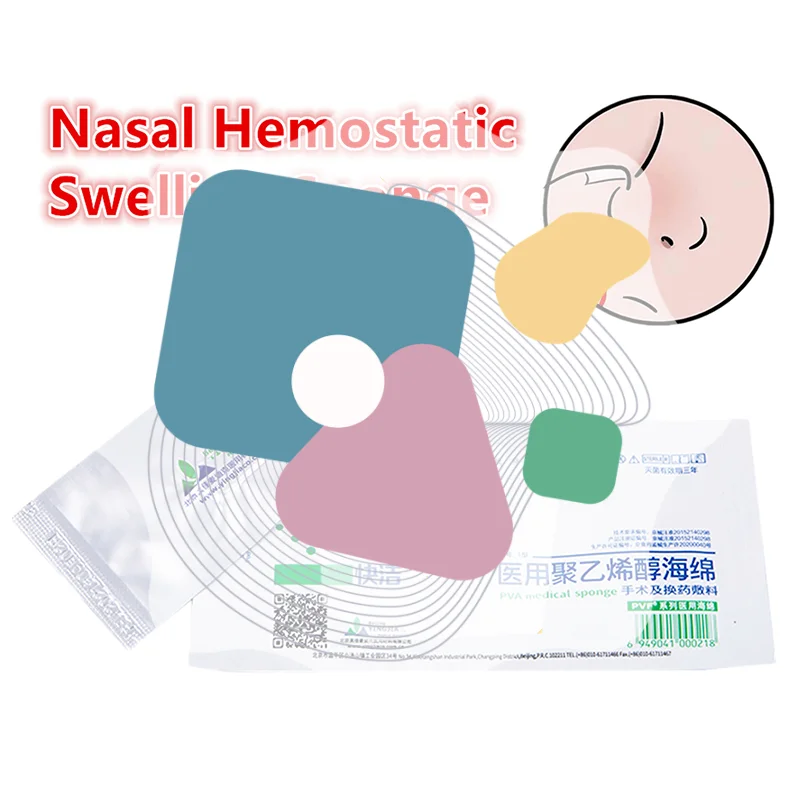 

1PCS Medical Hemostatic PVA Expansion Sponge Disposable Nasal Dressing Sponge For Nose Bleed Nasal Cavity Packing Haemostasis