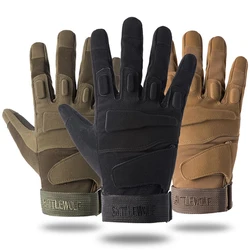 Glove Men's Tactical Special Forces Black Eagle Autumn and Winter Thin Suede Warm Sports Fitness Anti slip Durable Motorcycle Ri