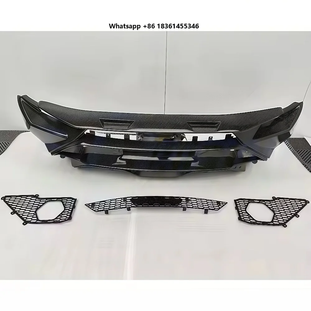 

For LP580 610 Upgrade and Modification High Quality T-style Dry Carbon Fiber Rear Bumper Suitable