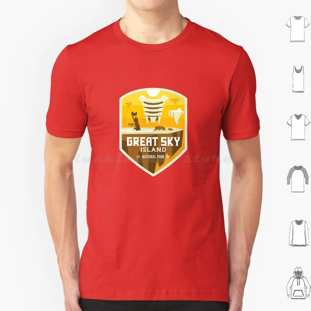 

Great Sky Island National Park T Shirt Cotton Men Women DIY Print Totk Tears Of The Kingdom Breath Of The Wild Legend Of Hyrule