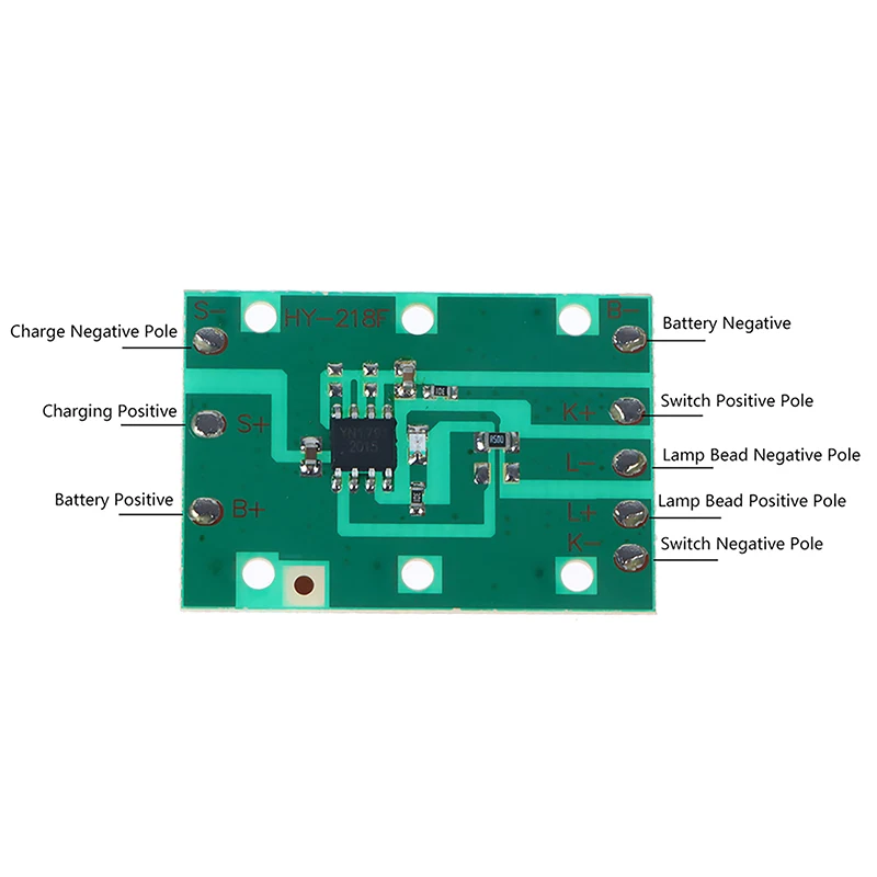 1pcs Universal Headlamp Circuit Board Strong And Weak Flash Three Gears 3.7V Zoom Fixed-focus Headlamp Circuit Board