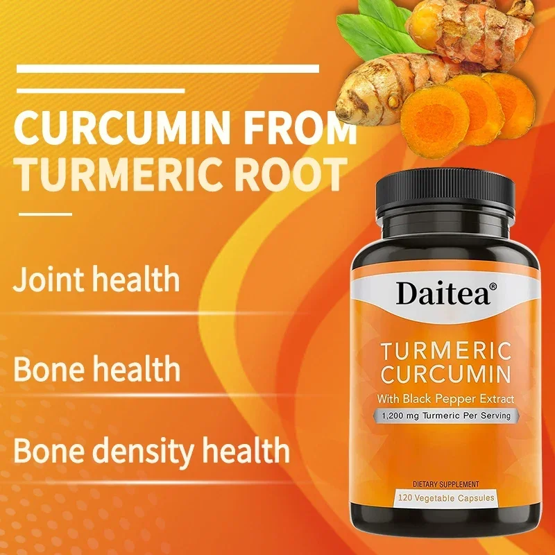 Turmeric Curcumin & Black Pepper Active 95% Curcuminoids, High Strength - Natural Joint Supplement, Vegan, Non-GMO, Gluten-Free