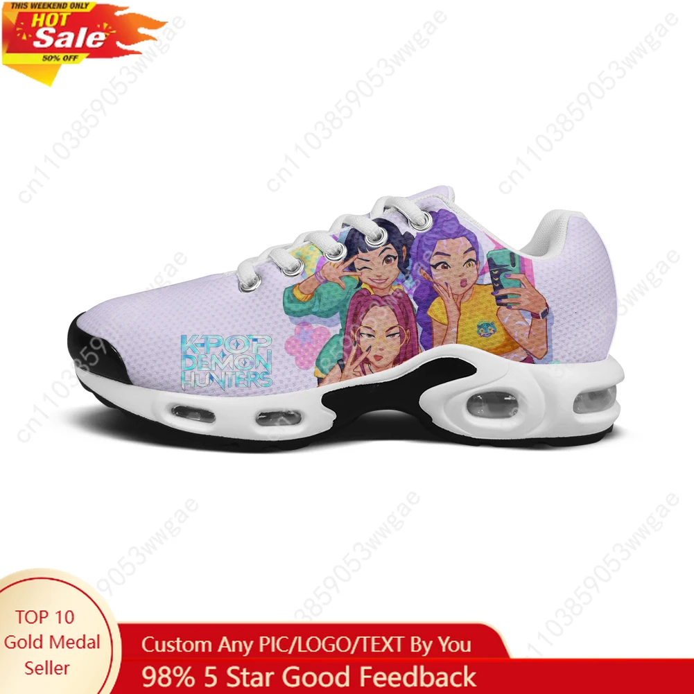 

KPop Demon Hunters Lightweight Sport Shoe Air Cushion Sneakers Men Women Teenager High Quality Custom Made Leisure Mesh Sneakers