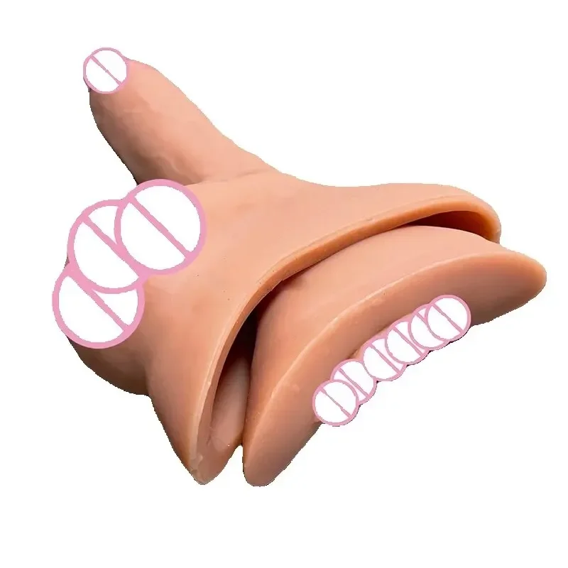 Packer Transgender Prosthetic Realistic 3 in 1 Strap On Penis Packer with Silicone Insert Rod STP Device for FTM