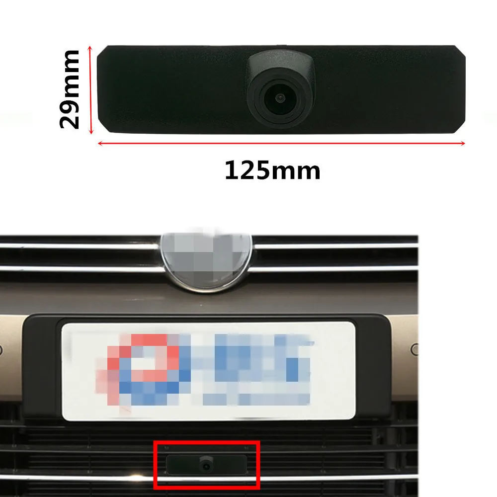 YIFOUM HD CCD Car Front View Parking Night Vision Positive Waterproof Logo Camera For Volkswagen VW Golf SuperVan MK7 2013-2020