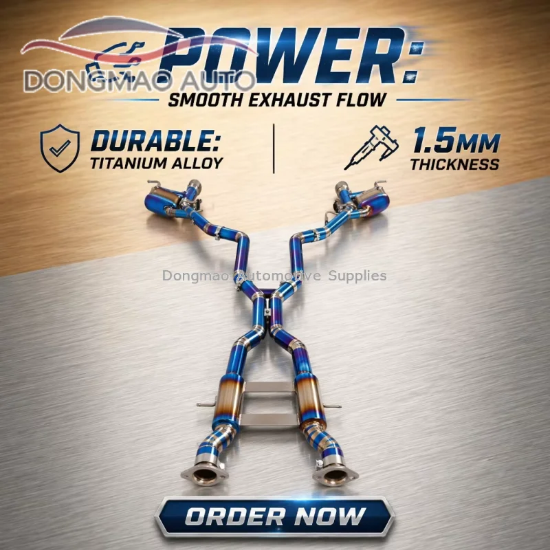 Suitable for the exhaust system of the tail section of the titanium alloy valve in the Jeep Grand Cherokee 6.4L 2011-2020 model