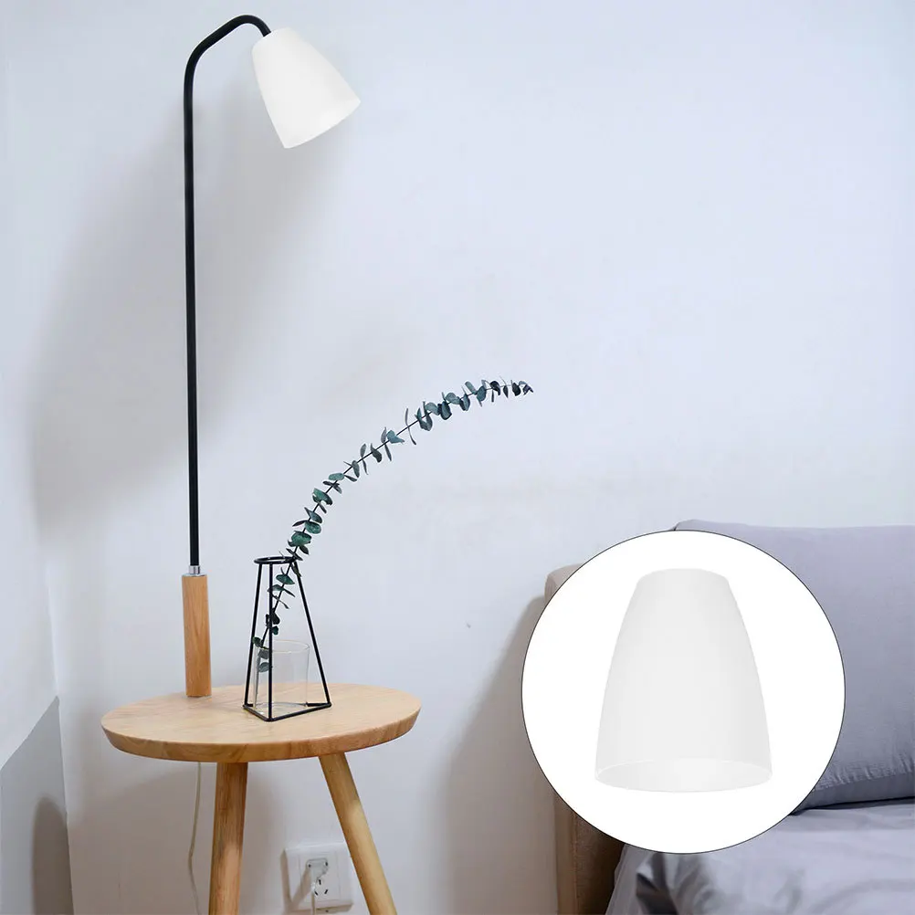 

4pcs Plastic Flat Mouth Lampshade For E14 Holder White Modern Home Decor Light Shade Replacement Small Lamp Shades For Table