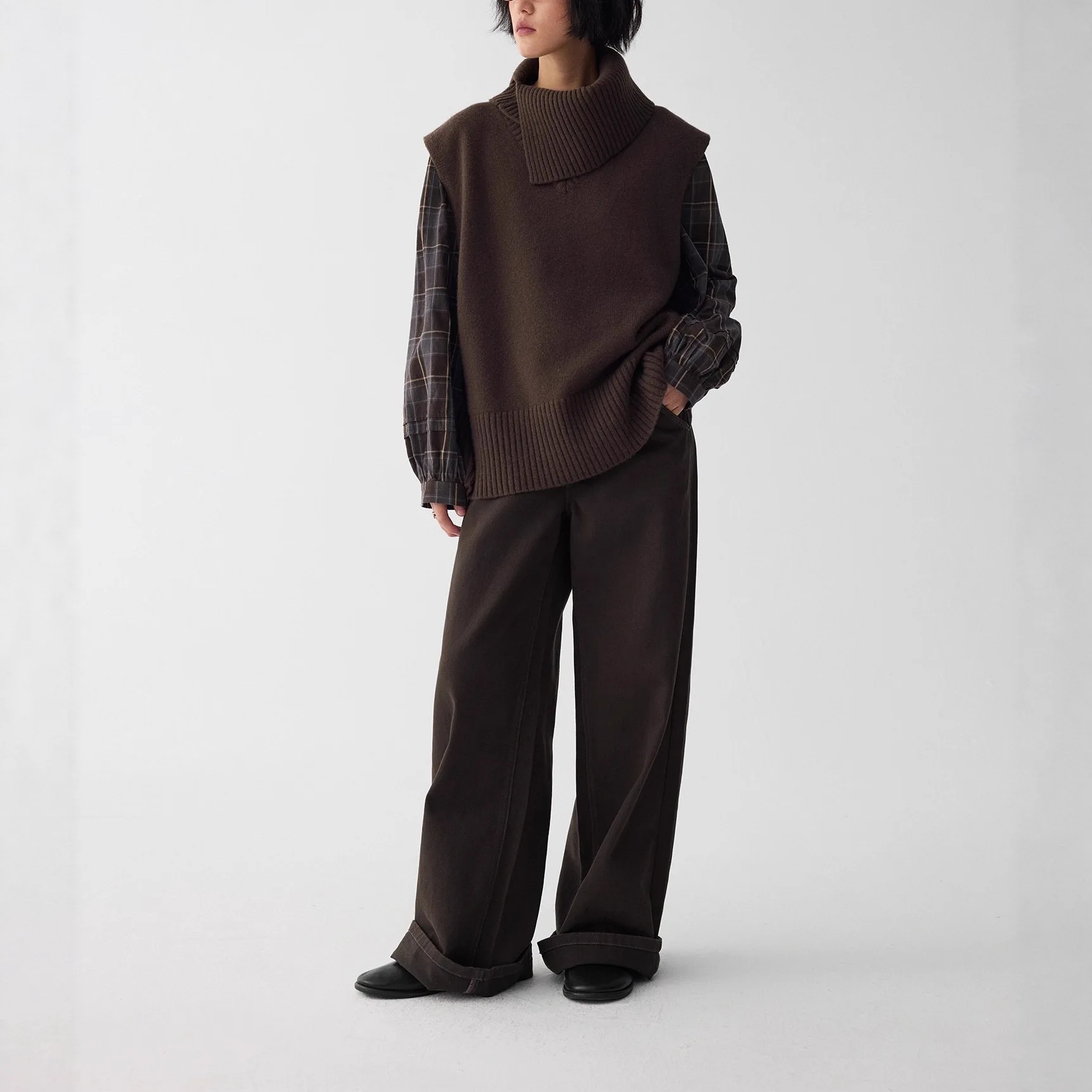 

Vests Waistcoats Thick Womens Tops For Woman Spring-Summer Cashmere Curved Cut Minimalist Vacation Leisure Breathable Softy Sexy