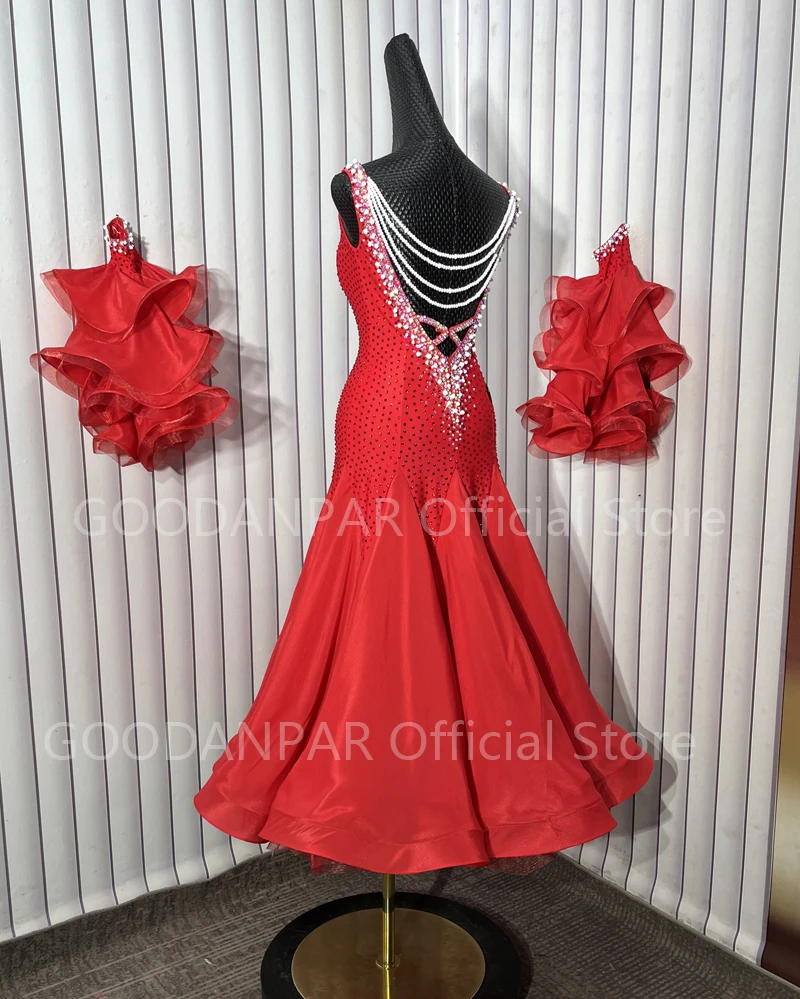 GOODANPAR Customized Standard Dance Dress ballroom dress for Competition swing tango waltz Smooth us 8 dance competition dress