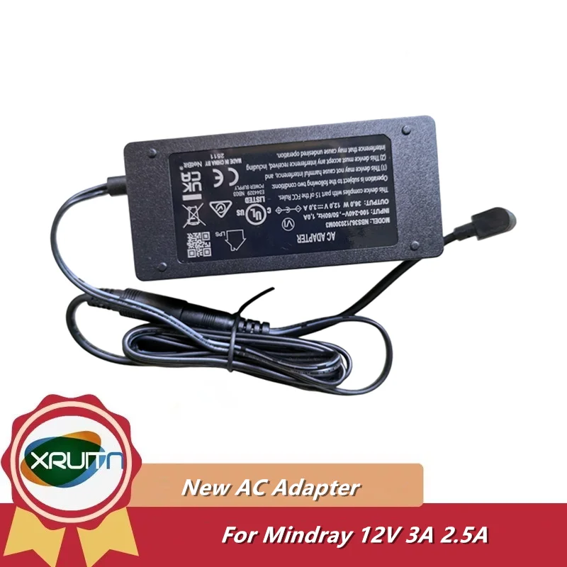 

12V 3A 2.5A AC Adapter Charger For Mindray BeneView T1 / BeneVision N1 Power Supply FSP030-RCAM-G/3a