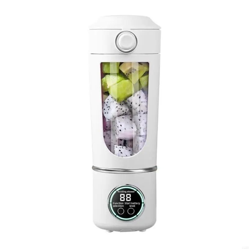 J1HF 700ml Smoothie Portable USB Rechargeable Juicer with High Speed Motor Mixing Cup for Protein Shakes and Juices