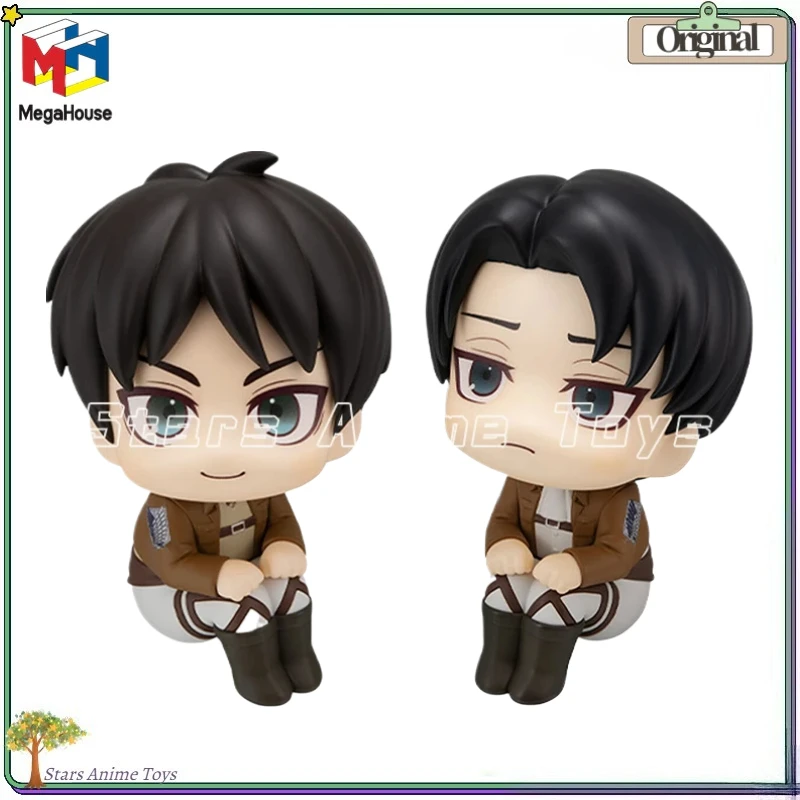 figurines-d'anime-originales-megahouse-look-up-attack-on-titan-eren-yeager-levi-ackerman-ornements