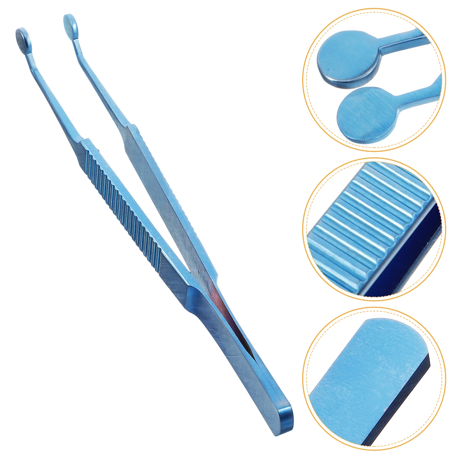 Pinça de cílios metálica para mulheres, ferramentas de beleza, azul Meibomian Gland Expressor Forcep Miss Woman