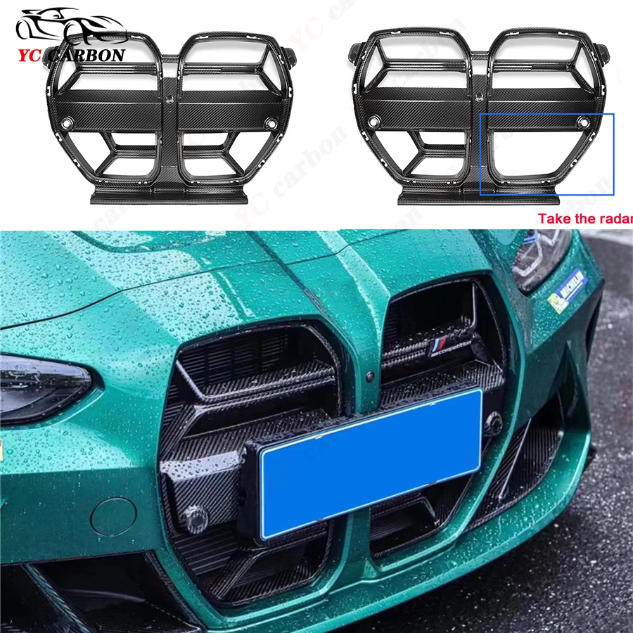 

For BMW M3 M4 G80 G82 G83 grille CLS Style High quality Carbon Fiber Car Front Bumper Air Intake Grills Bumper Air Intake Grill