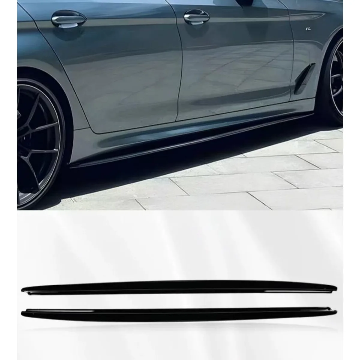 Накладка-диффузор на боковые пороги для BMW 5 серии 525Li 2017-2020, аксессуары для тюнинга