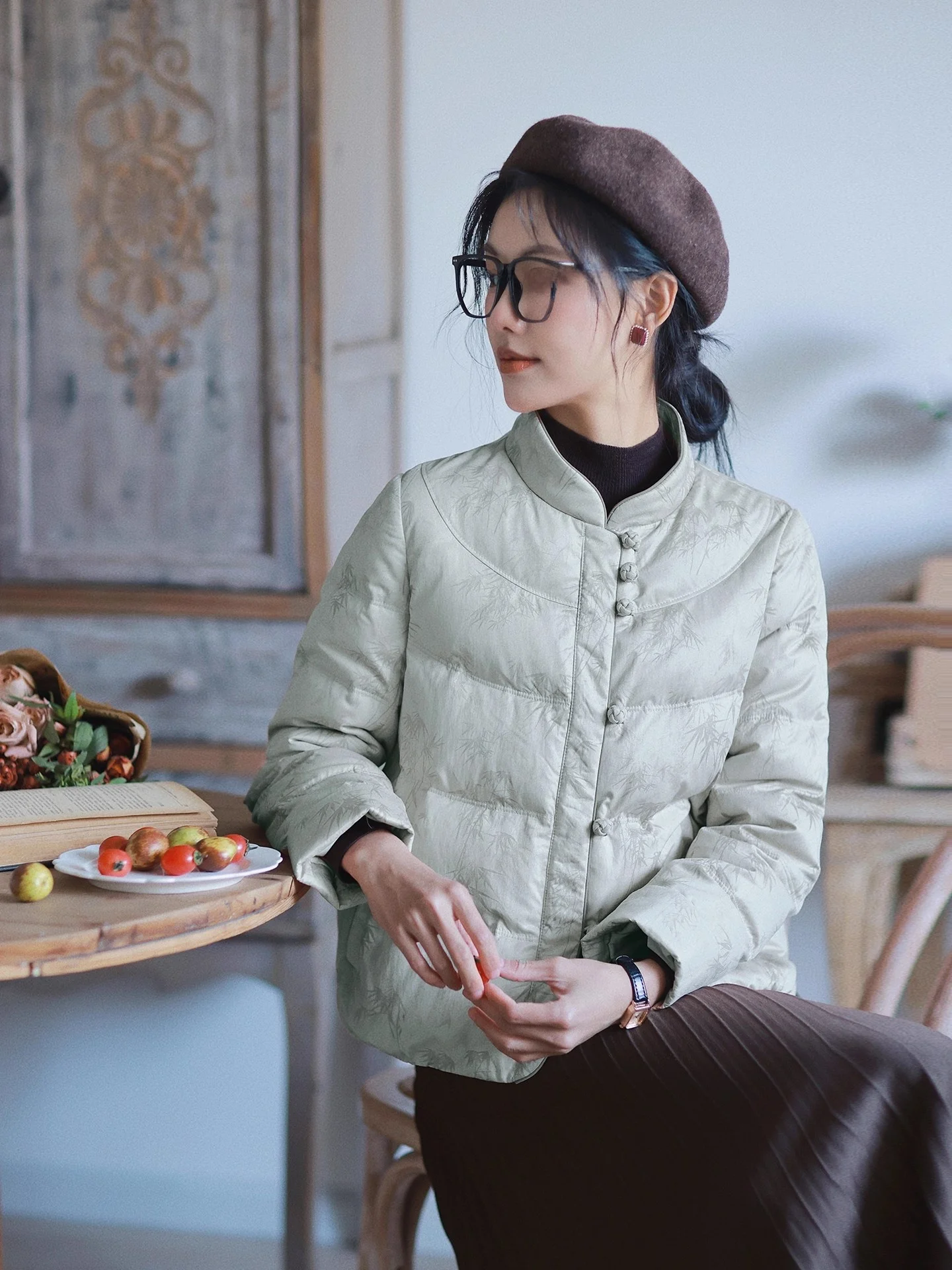 

een Print Du down Jaet Women's ort Size Design Winter New Outerwear Top Rediment Commute Sle Loose Fit Warmth