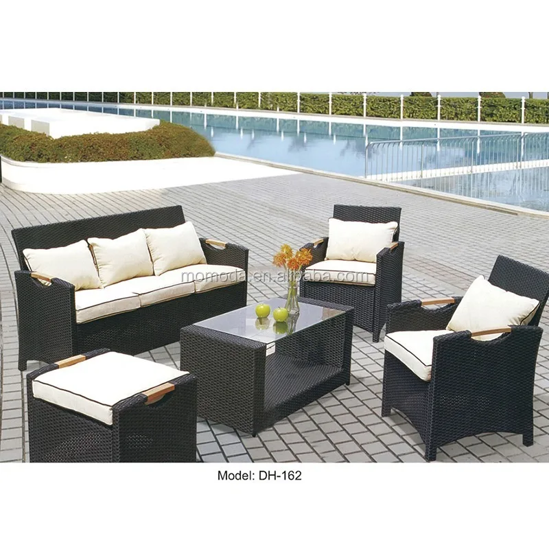 Outdoor Furniture Factory Supplier Foshan Cheap Price Patio PE Rattan Chair Terrace Wicker Garden Sofa Set