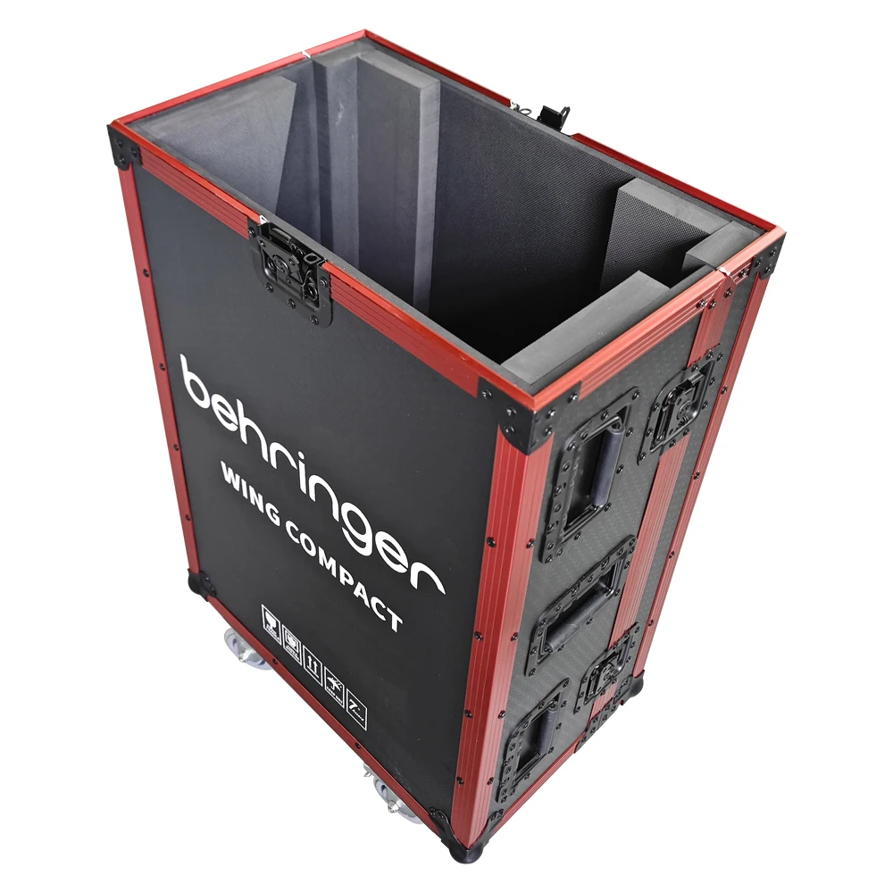 Customized Wing-Compact Audio Mixer Flight Case With Wheels Stage Pa System Behringer Digital Mixer Audio Sound Equipment