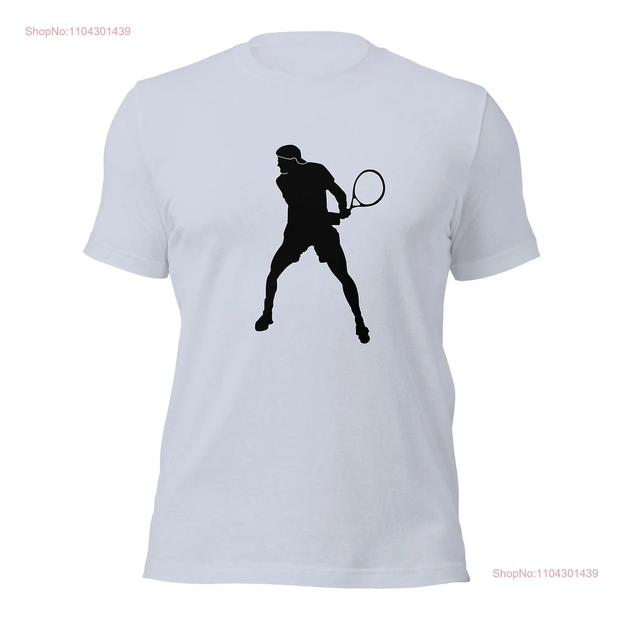 Holger Rune Tennis Black Silhouette Cotton  T Shirt long or short sleeves