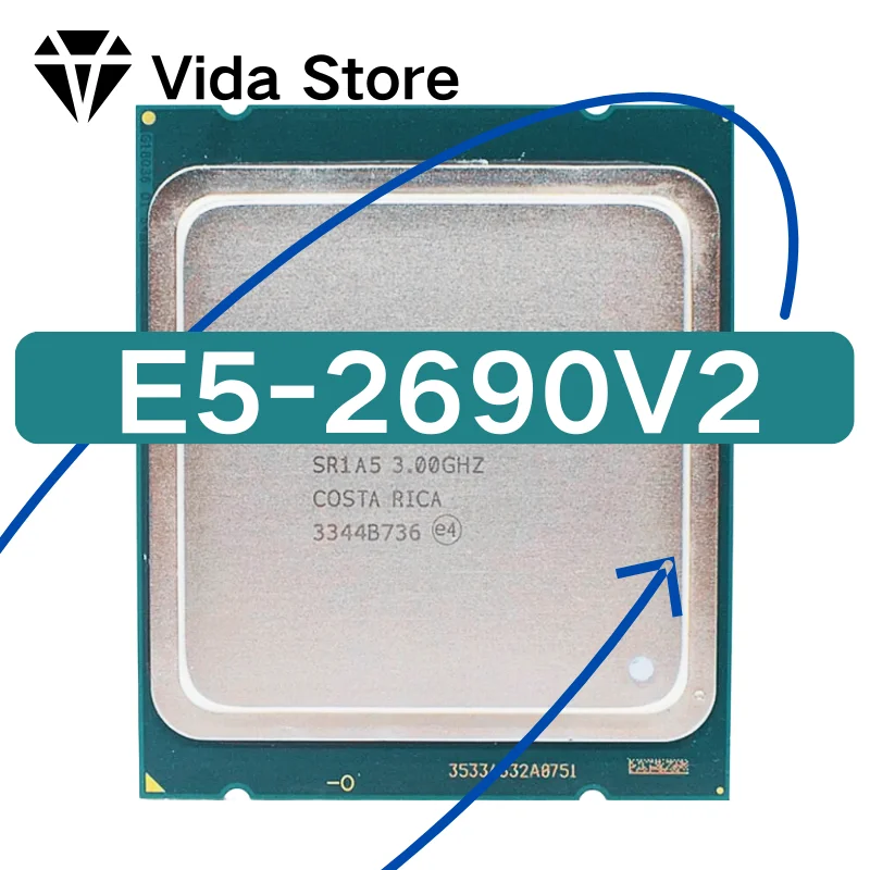 Xeon E5 2690 V2 3.0G LGA2011 Ten Cores Server  e5-2690 V2 E5-2690V2 E5 2690V2