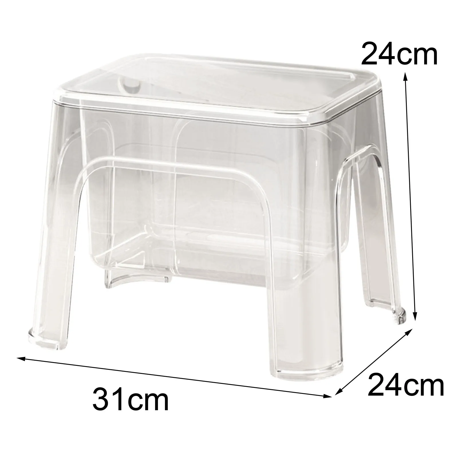 Escabeau de rangement pouf Stable repose-pieds tabouret Transparent repose-pieds tabouret à langer p