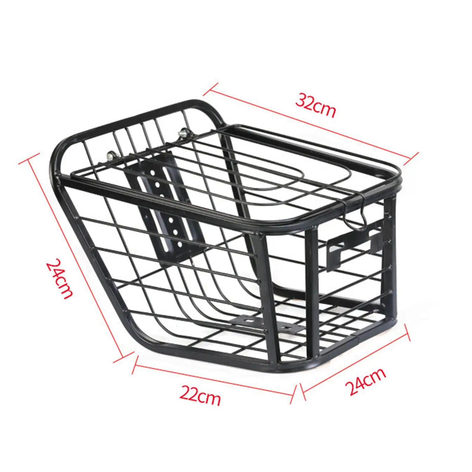 سلة الدراجة الخلفية سلك شبكة سلة منظم سلة تخزين الدراجة المعدنية ل #6