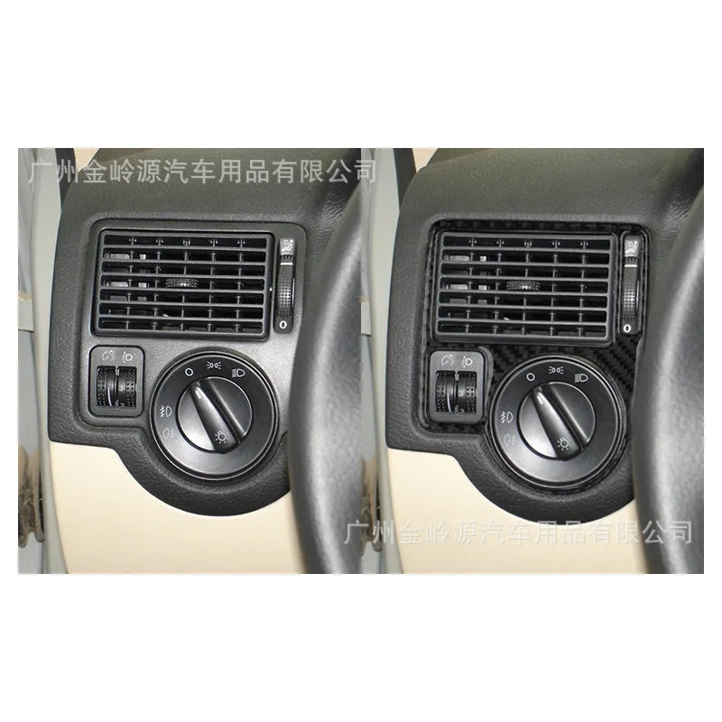 

For Volkswagen Golf 4 99-04 Carbon Fiber Left and Right Air Outlet Decoration Patch Interior Modification Accessories