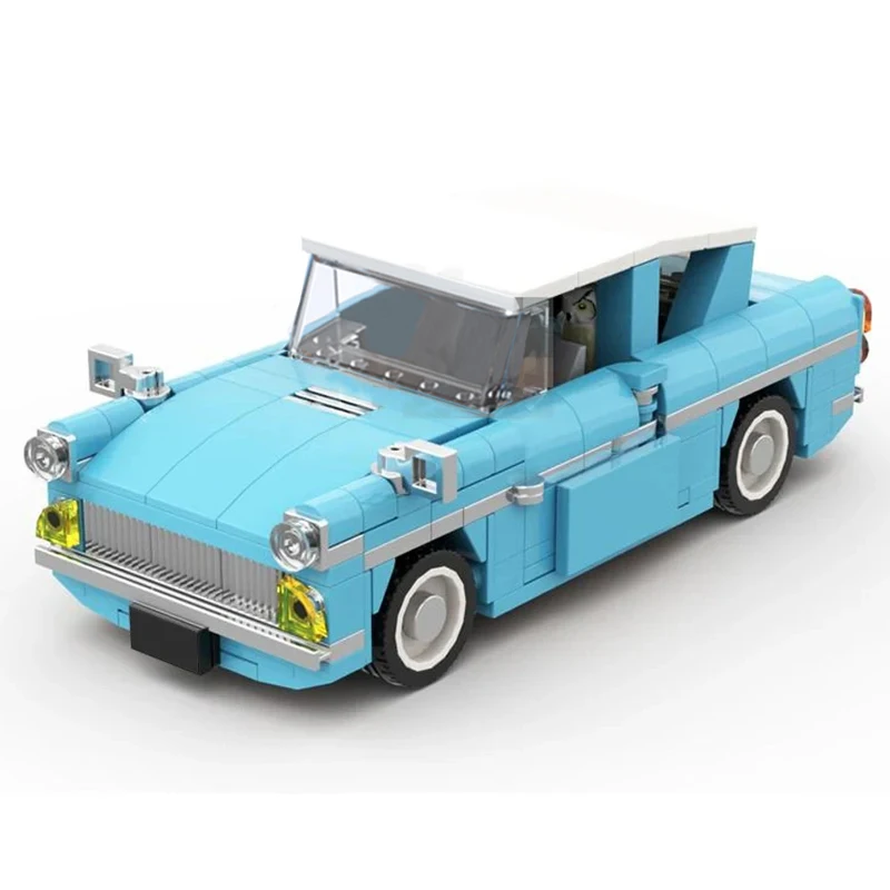 Tecnico 76424 Magic Movie donnley Flying Car Forded Anglia Speed Champions veicoli set Building Blocks giocattoli regalo di natale