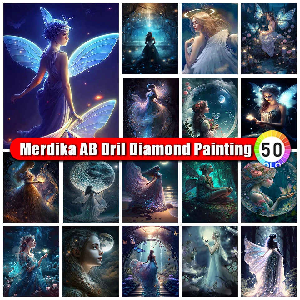 

Merdika Zipper Bag AB Diamond Painting Cartoon Girl Kit Picture Home Decor Diamond Embroidery Mosaic Cross Stitch Gift NEW 2023