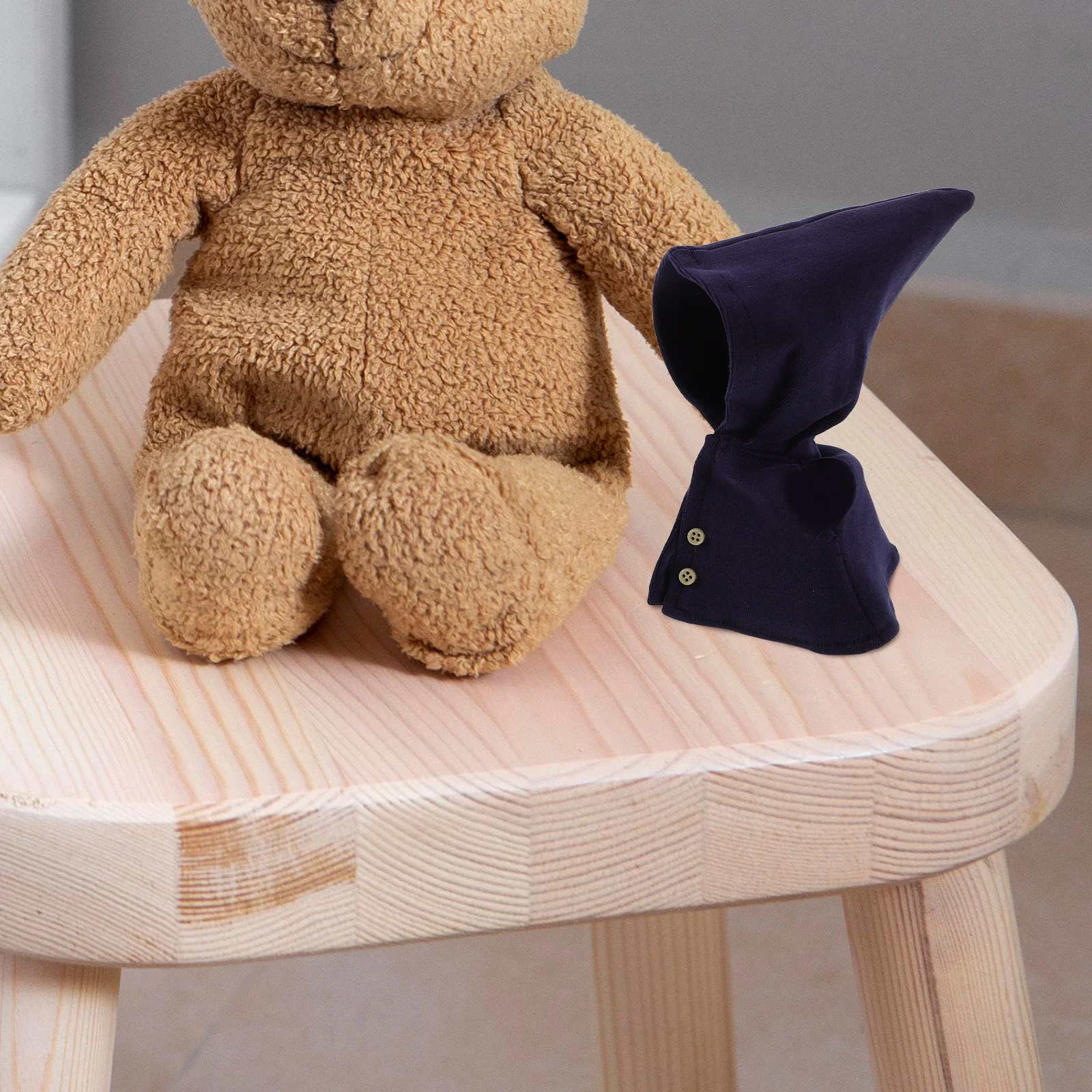 2 uds capa de mago Mini Hada capa con capucha traje para figuras Cosplay vestido de bruja disfraz DIY artesanía juego interactivo