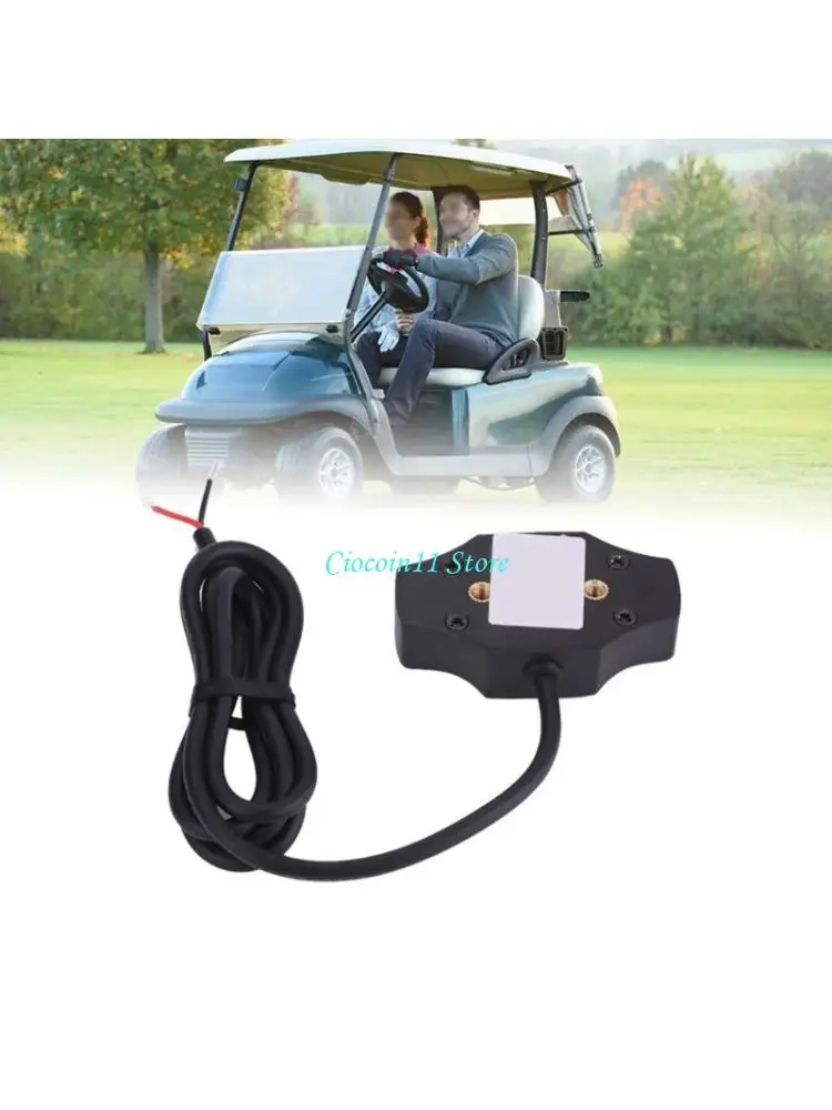 Y1UB Small LED Battery Display 12V 24V Meter for Golf Cart Motorcycle Truck Forklift with Battery Readout Use Area Zone