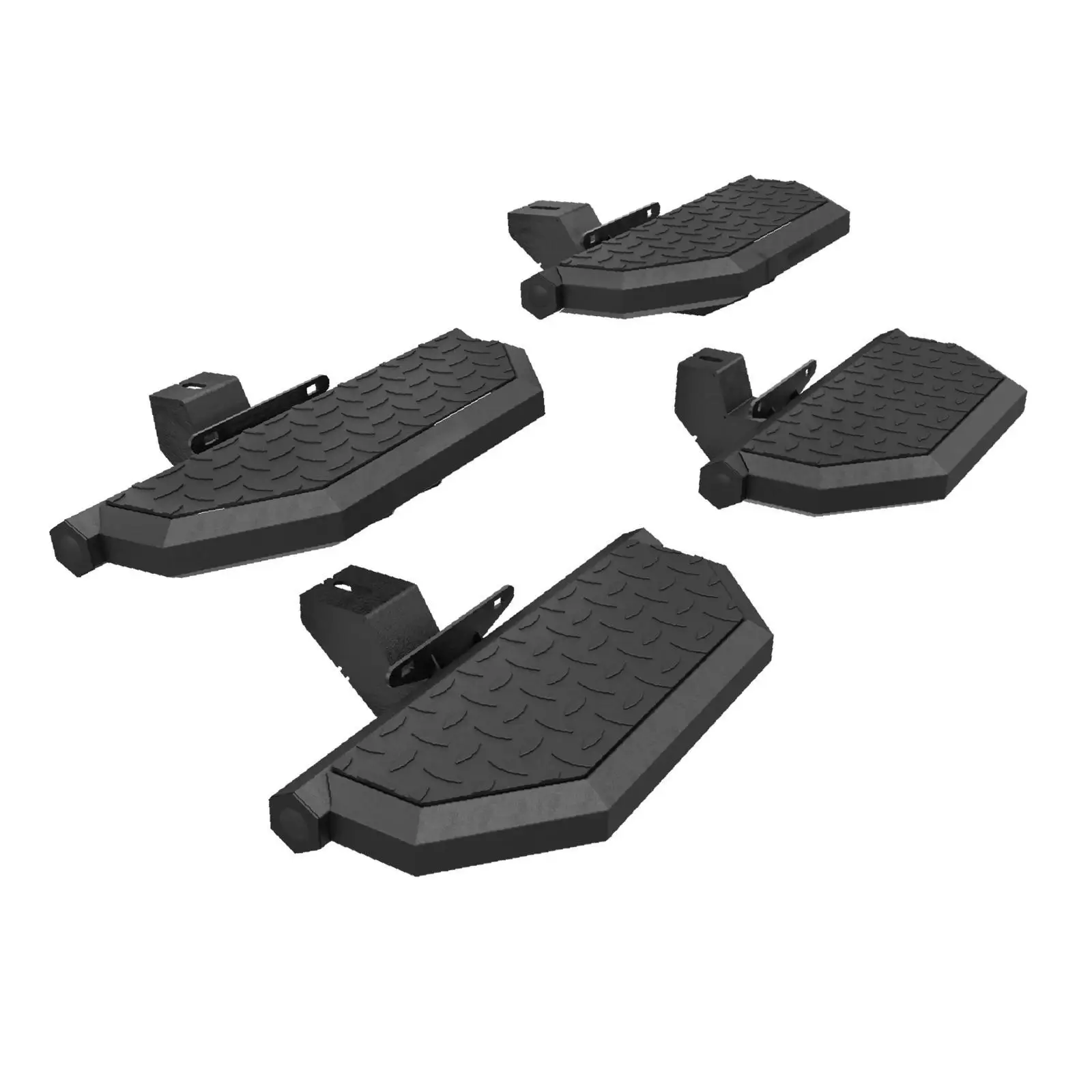 

Функциональные подножки из углеродистой стали, боковые ступеньки, черный противоскользящий аксессуар для грузовика для 4-дверной легкой загрузки на крыше