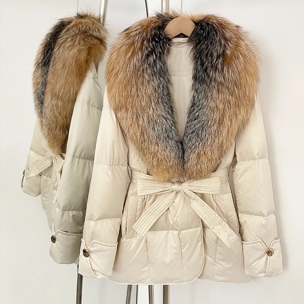 

Женская зимняя пуховая куртка Reality с натуральным мехом лисы, легкая стеганая куртка, верхняя одежда, пальто и парки