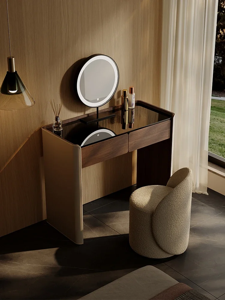 

Dresser 2024 New Bedroom Light Luxury High-end Makeup Table Small Apartment Modern Simple Italian Makeup Table