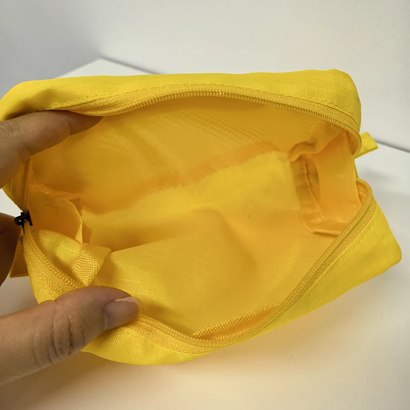 Große Kapazität Nylon-Make-up-Tasche, wasserdicht, mehrschichtig, Kulturbeutel, ultraleichte Netztasche für Reisen und Camping, Kosmetikaufbewahrung – Detail 5