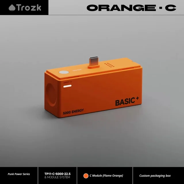 Trozk T3 Module Power Bank 22.5W Flash Charge 15000mAh Maximum Capacity 3-in-1 CCC Power Bank Animated Color Screen Interaction 6