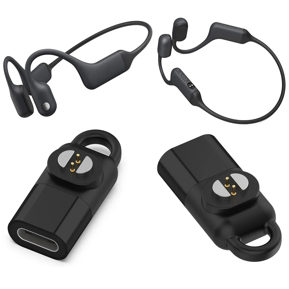 

Type C Portable Earphone Magnetic Charging Dock Power Charger Convert Base Plug Adapter For Haylou PurFree BC01