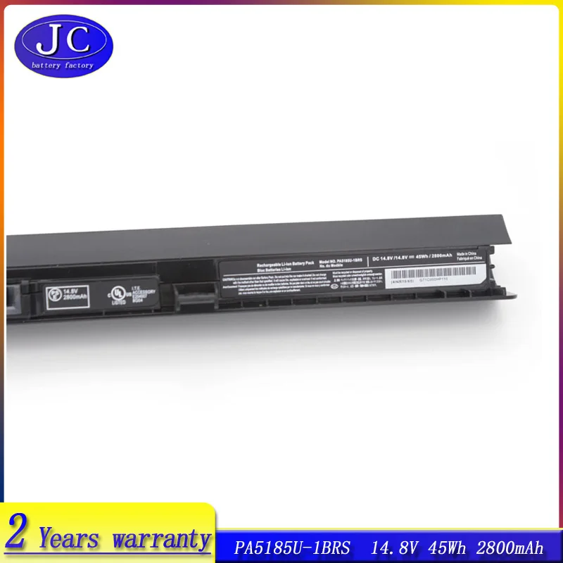 Imagem -02 - Jcljf-bateria para Toshiba Satellite Pa5186u Pa5185u C55 C55d C55t L55 L50-b L55d L55t C55-b C55-b5299 45wh 2800mah