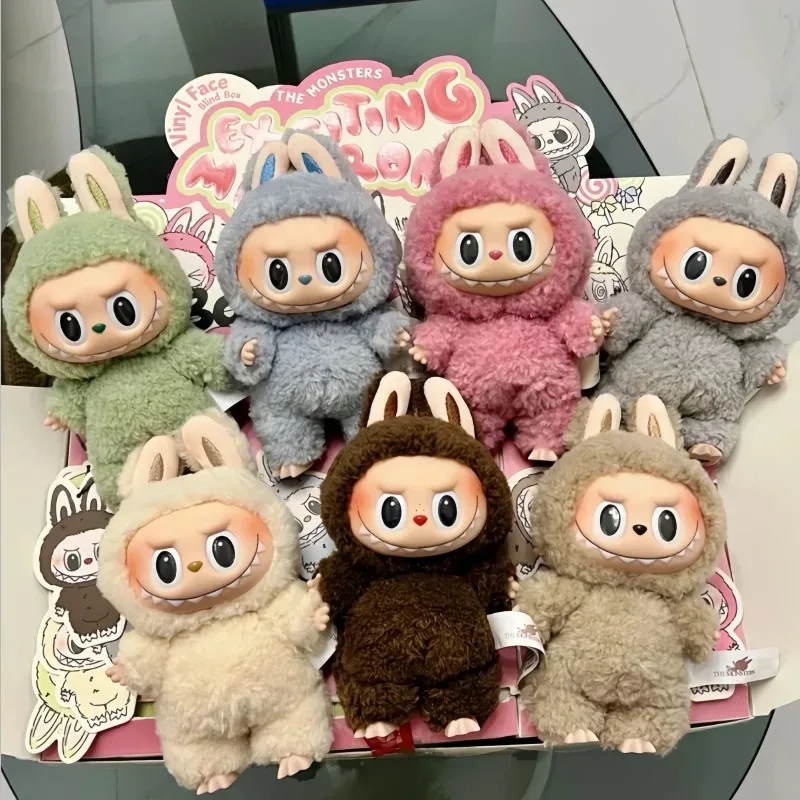 New Arrival The Monster Labubu Action Figure Heartbeat Macarons Vinyl Face Cute Doll V1 Blind Box Toy Birthday Labubu Gift