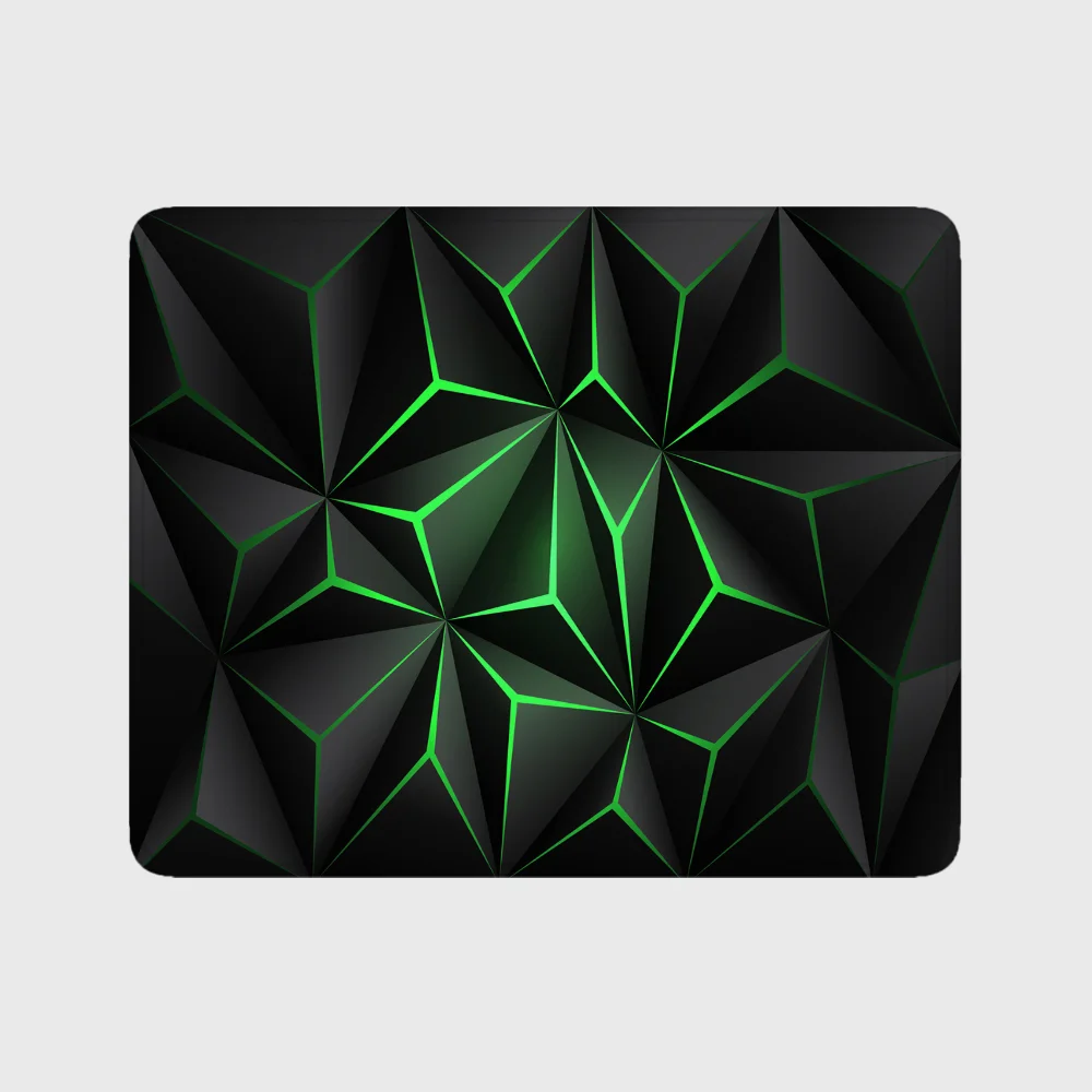 Geometric Mousepad Small Mouse Pad Computer Desk Mat Overlock Rubber Pc Keyboard Accessories Mouse Mat Laptop Keyboard Pads