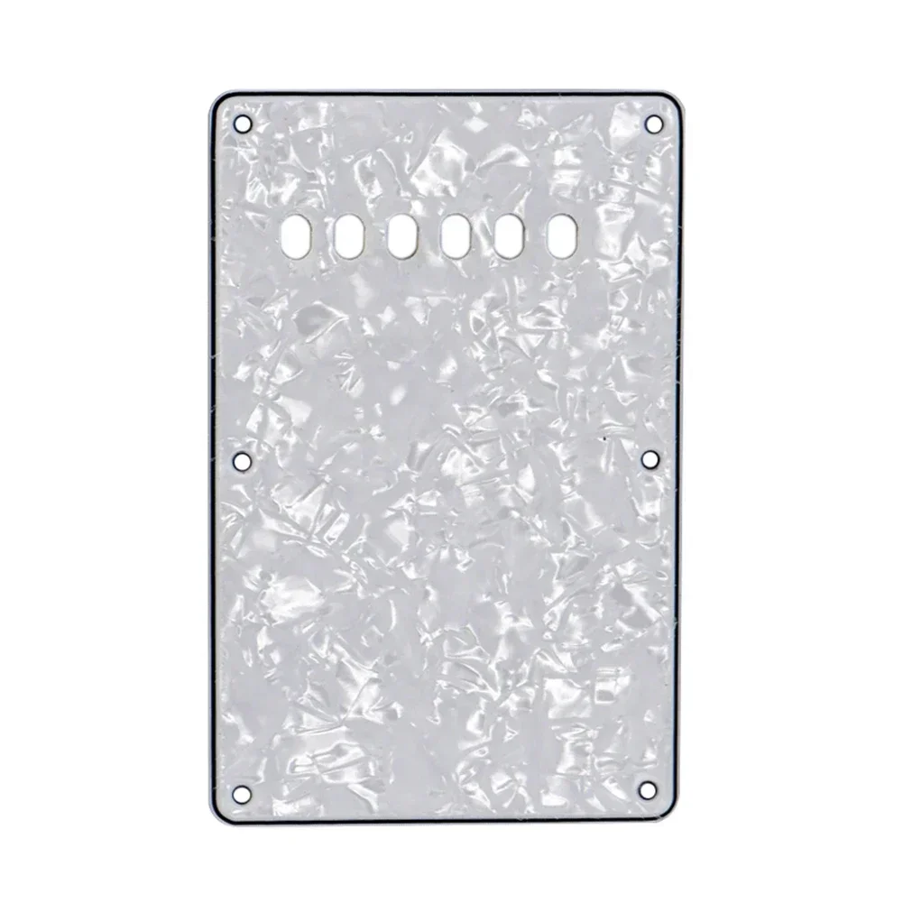 Tremolo Cover Back Plate 3 Plys 6 Holes Back Plate Cavity Cover Celluloid Electric Guitar PVC Tremolo Reliable