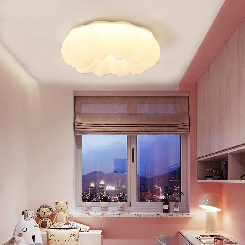 Imagem -04 - Modern White Cloud Led Ceiling Light Quarto de Crianças Sala de Estar Quarto Criativos Iluminação Decorativa