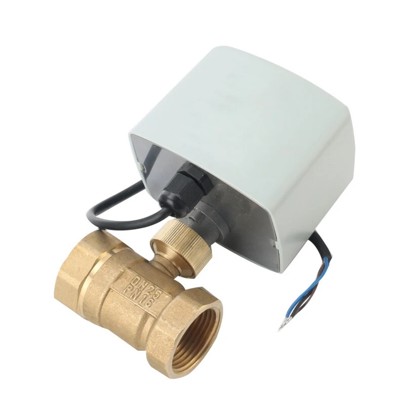 

1/2" 3/4" 1" 2" Brass Motorized Ball Valve Big Torque 220V 12V 24V 3-Wire Two Control Electric Ball Valves