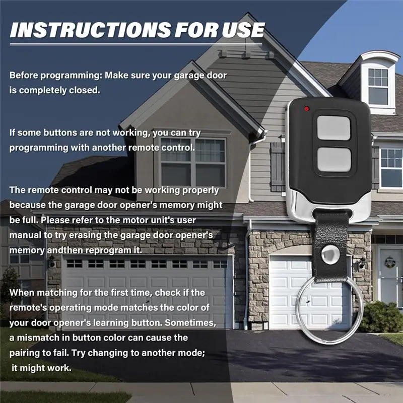 A31T Universal Garage Door Opener Remote for Chamberlain LiftMaster 371LM 891LM 893MAX 893LM 2 Pack